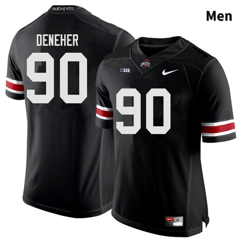 Ohio State Buckeyes Jack Deneher Men's #90 Black Authentic Stitched College Football Jersey